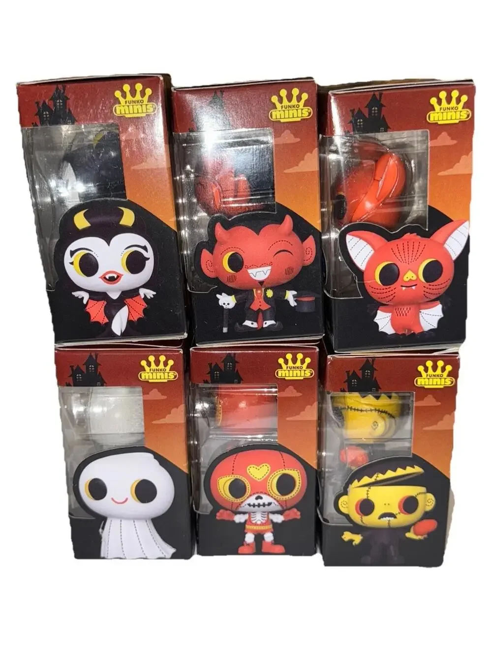New Funko Minis Boo Hollow Halloween Vinyl Figures Complete Set Of 6 EXCLUSIVE
